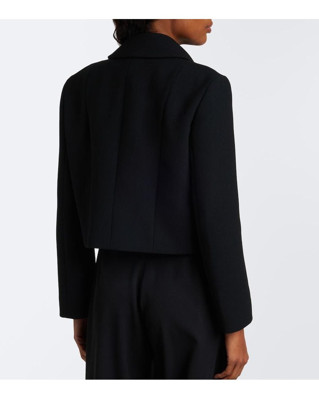 Gucci Blue Horsebit Wool Crepe Jacket