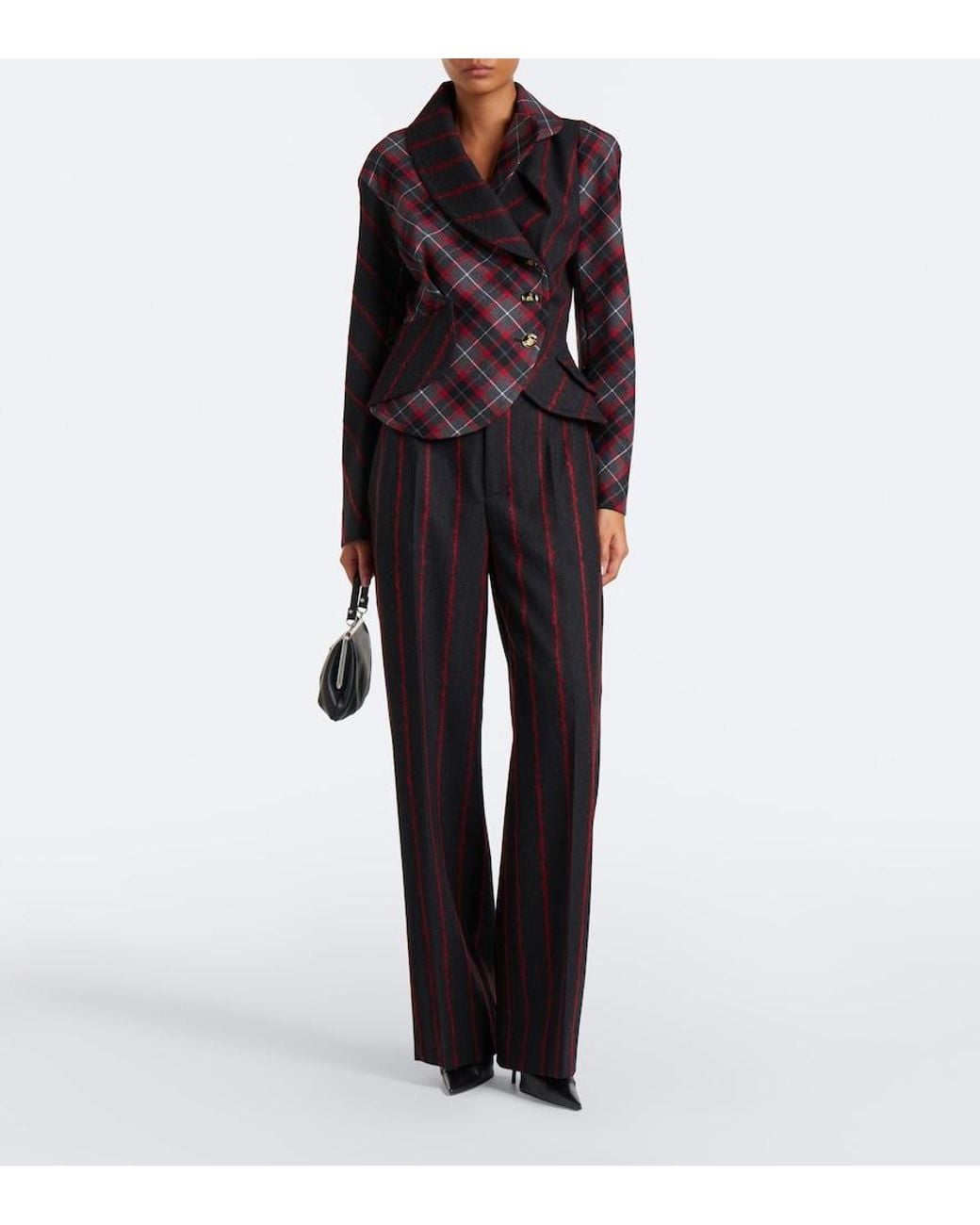 Vivienne Westwood Black Lauren Wool, Alpaca, And Mohair-Blend Pants