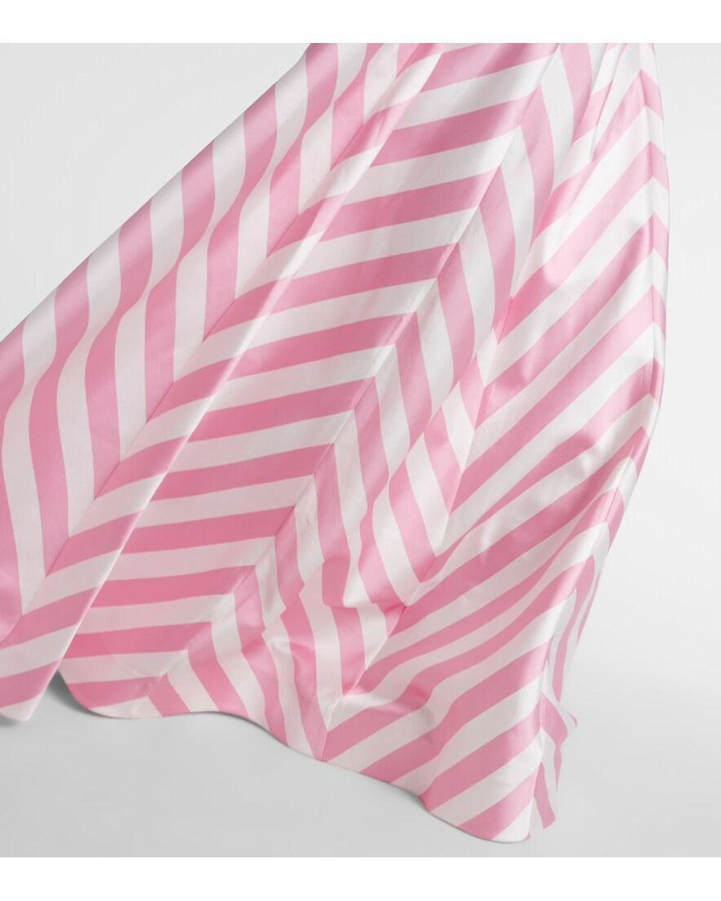 Rebecca Vallance Pink Jocelyn Striped Satin Gown