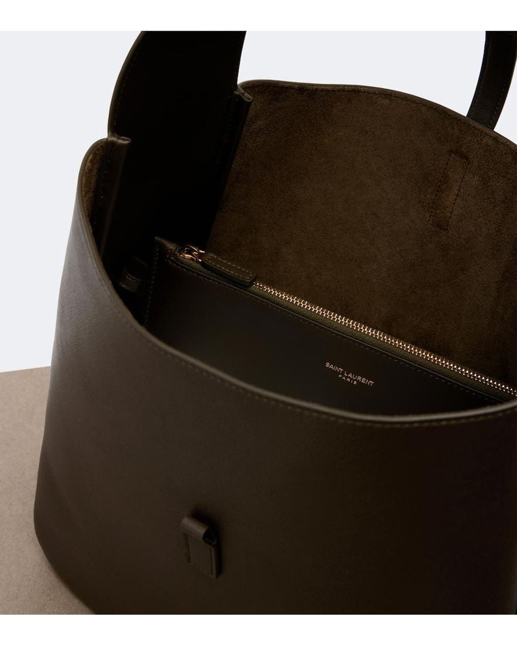 Saint Laurent Black Le 5 A 7 Supple Large Leather Shoulder Bag