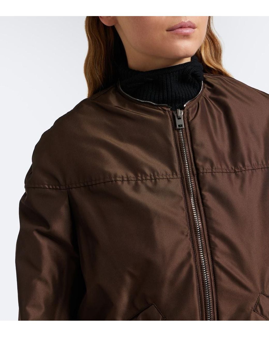 Lemaire Brown Canvas Down Jacket