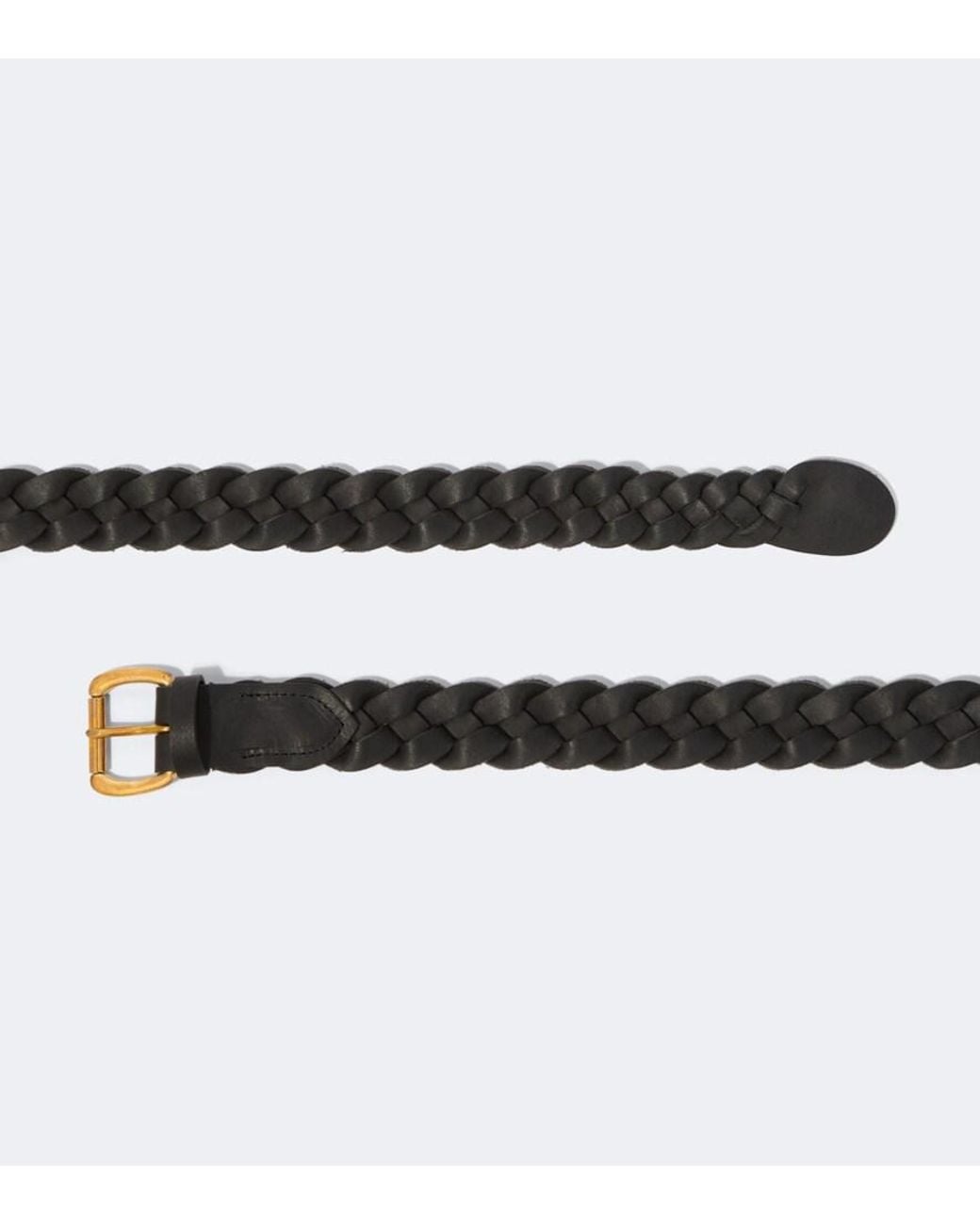 Visvim Black Braided Leather Belt for men
