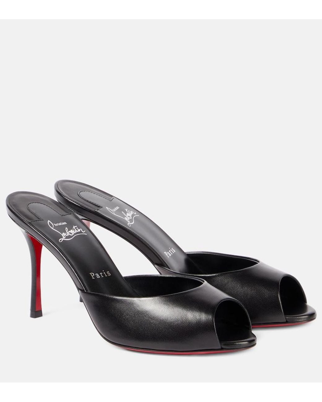 Christian Louboutin Black Me Dolly 100 Patent Sandal