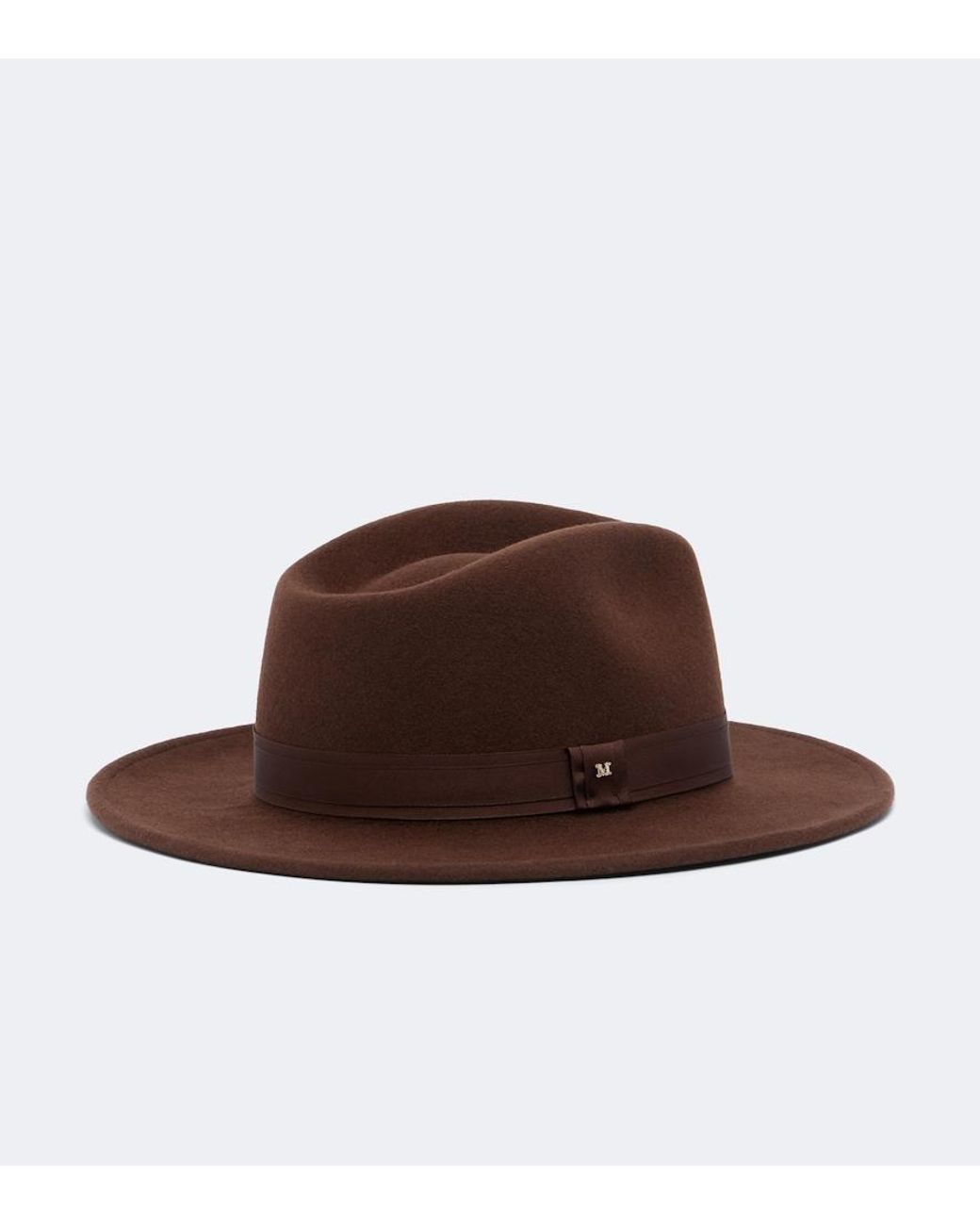 Max Mara Brown Wool And Cashmere Fedora