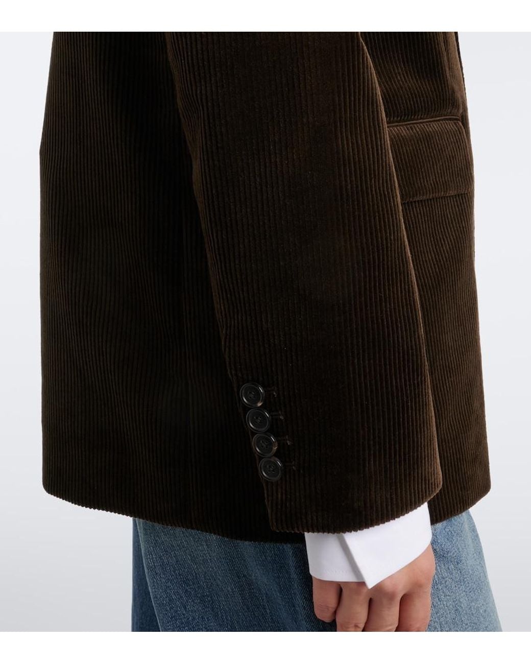 Nili Lotan Black Romain Cotton Corduroy Jacket