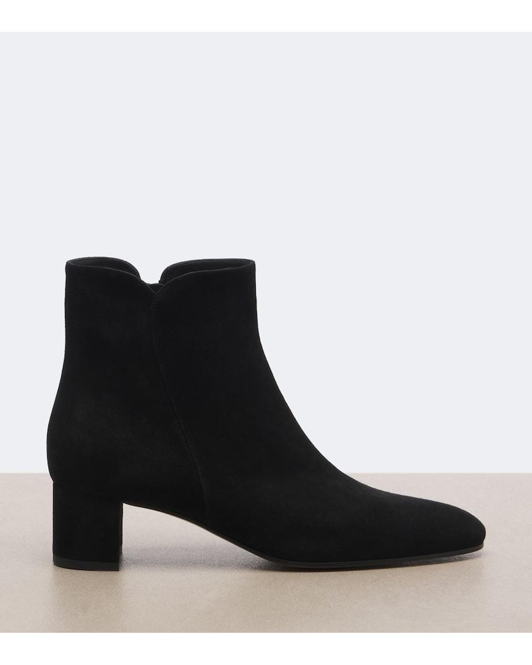 Gianvito Rossi Black Lisa Suede Ankle Boots