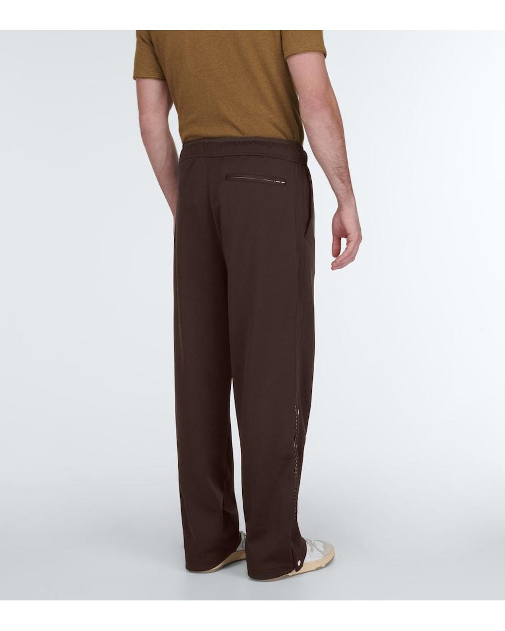 Lanvin Brown Technical Track Pants for men