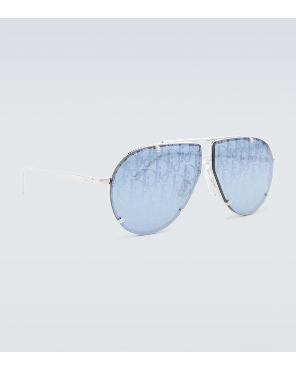 Dior Blue Diorblacksuit A2u Aviator Sunglasses for men