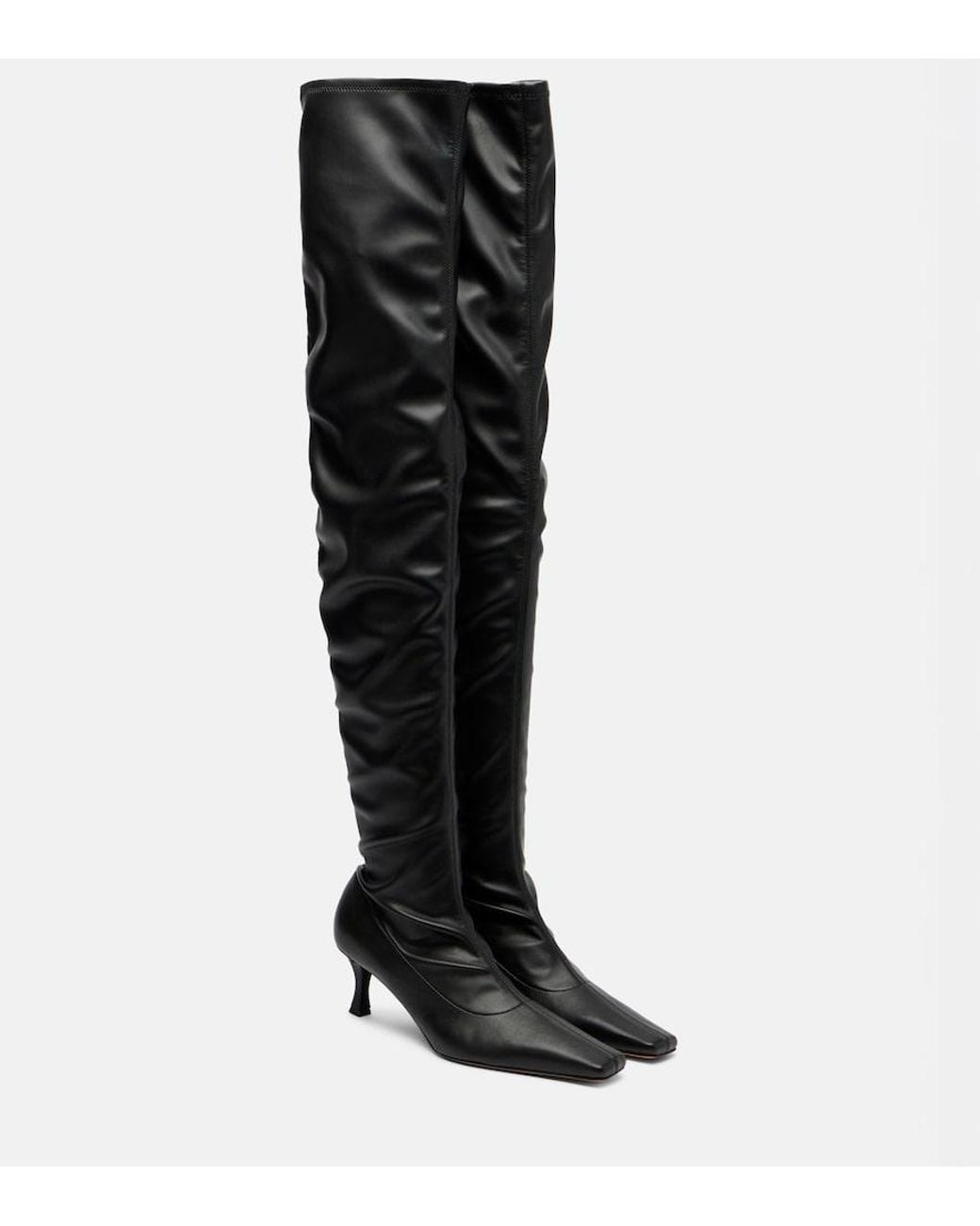 Proenza Schouler Black 60 Over-The-Knee Boots