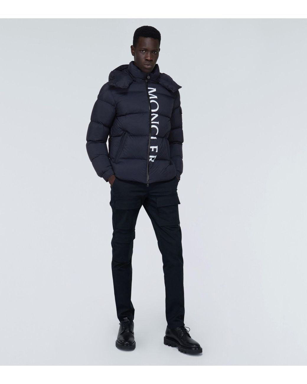 Blouson en duvet bleu marine Maures Moncler pour homme en coloris Bleu Lyst