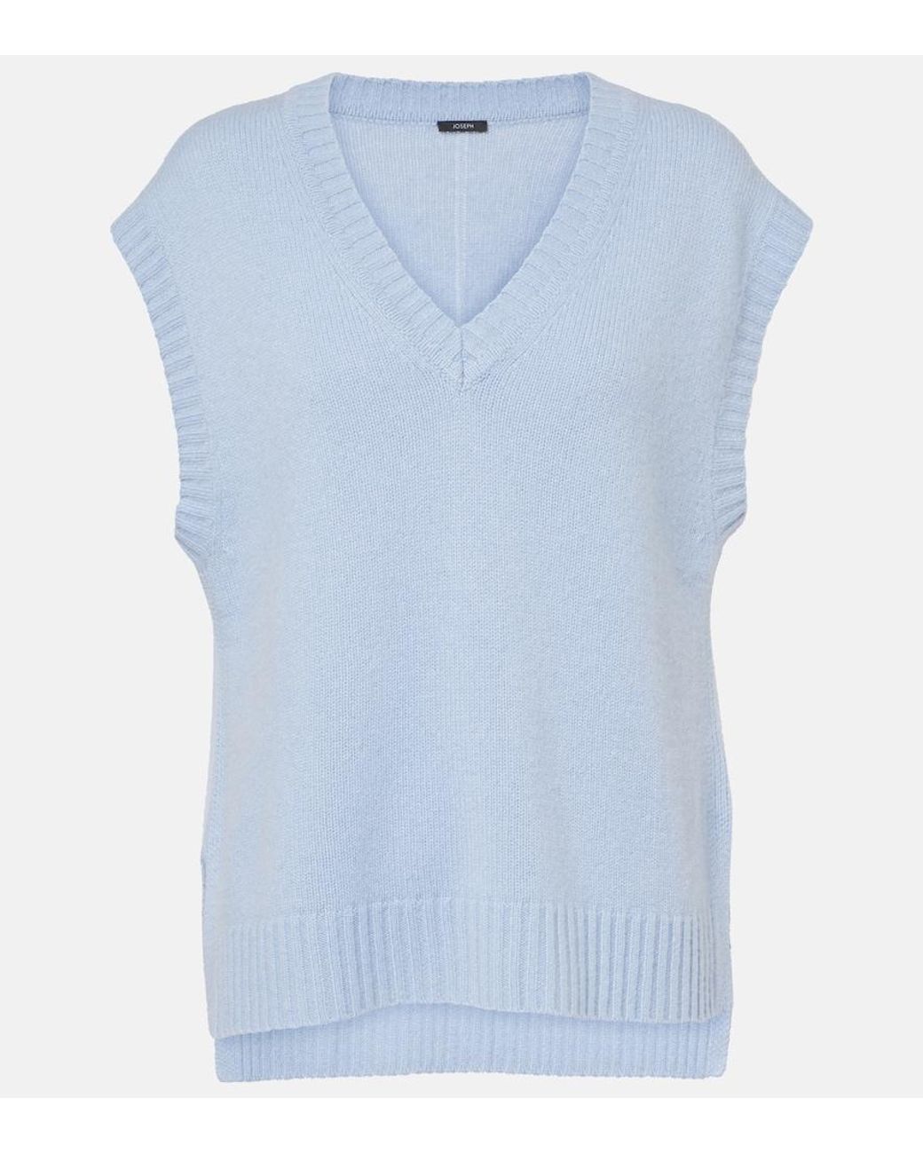 Joseph Blue Cashmere Vest