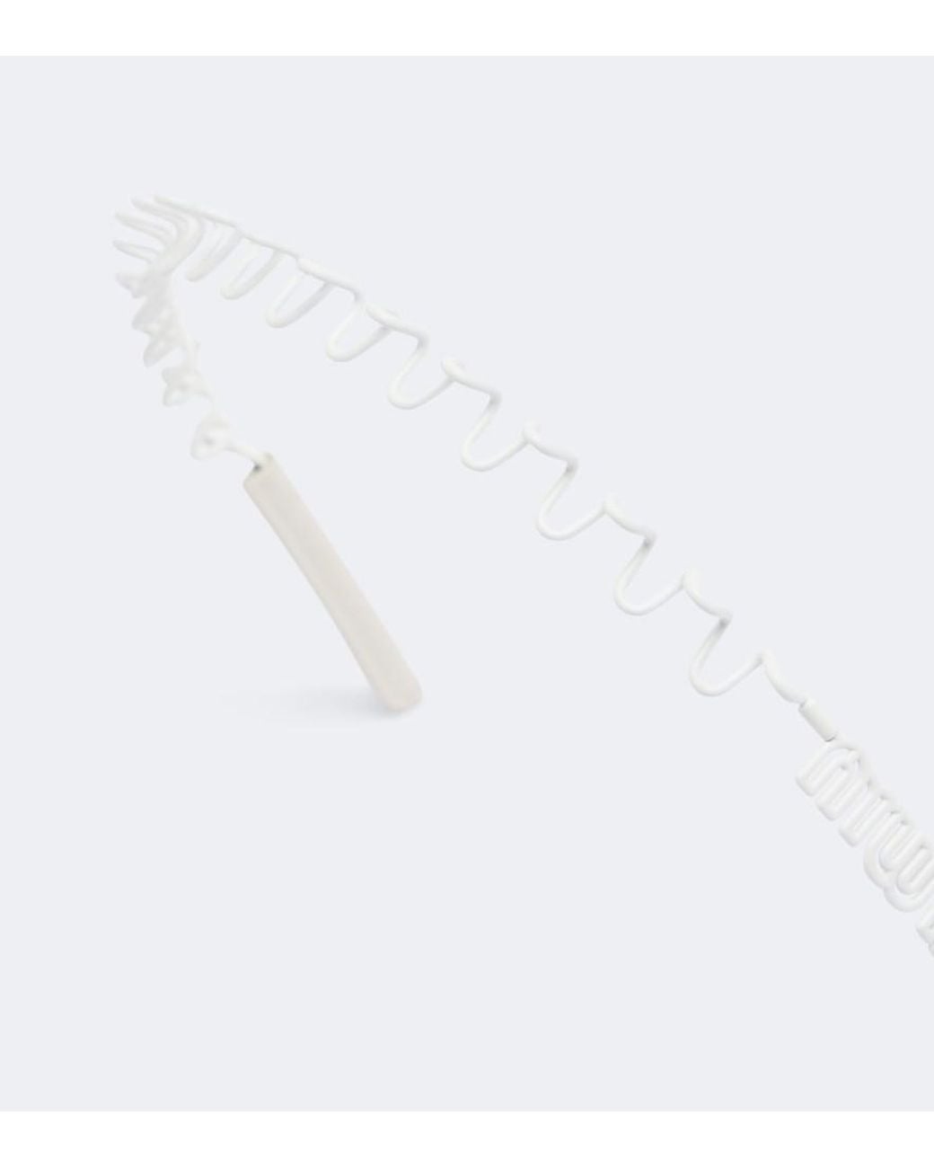 Miu Miu White Logo Leather-Trimmed Headband