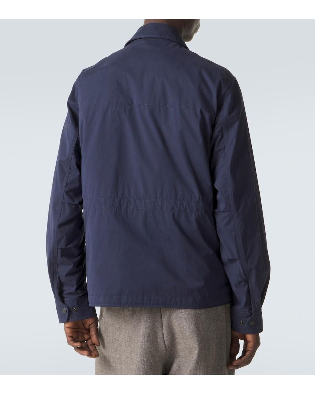 Moncler Blue Roquille Convertible Jacket for men