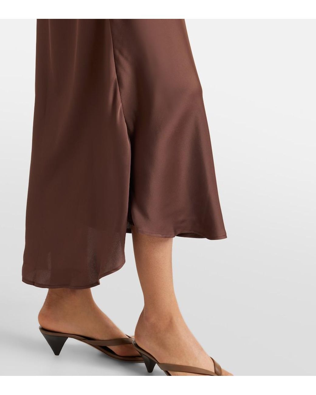Faithfull The Brand Brown Elvira Midi Dress