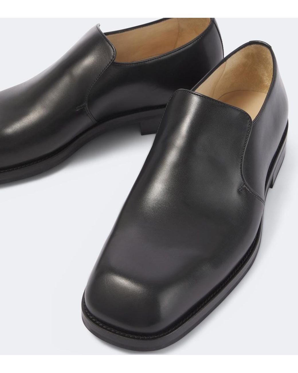 Lemaire Gray Leather Slip-On Shoes for men