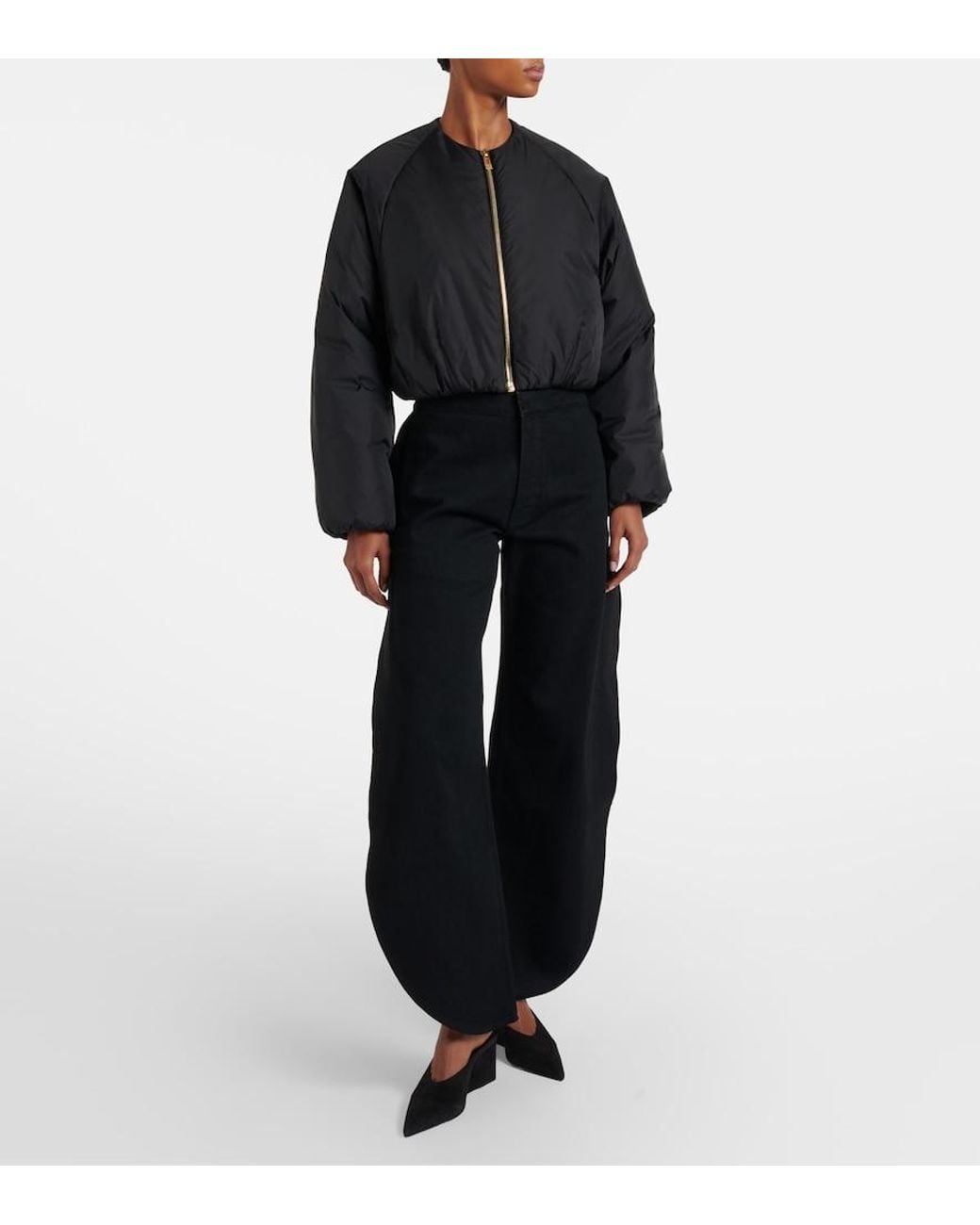 Alaïa Blue Barrel-Leg Jeans