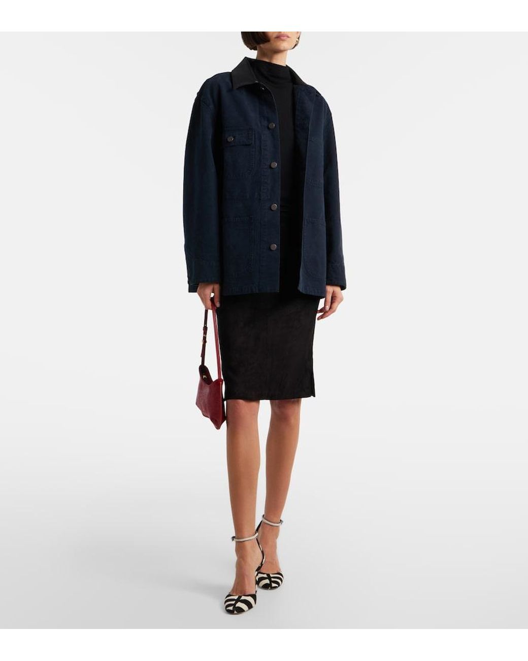 Stouls Black Gin Suede Miniskirt