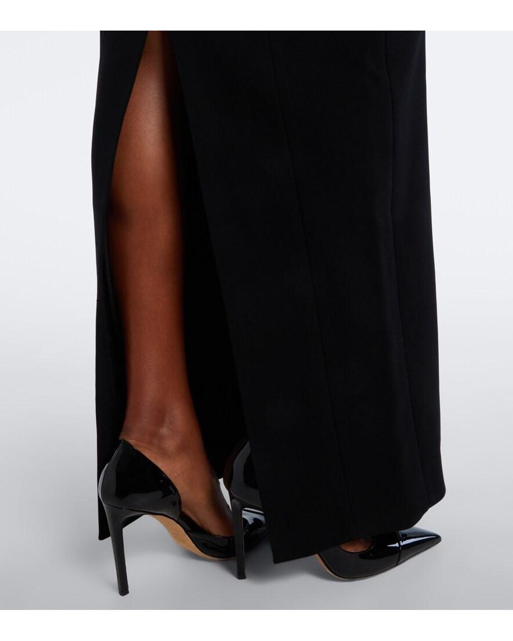 Rachel Gilbert Black Malik Embellished Gown
