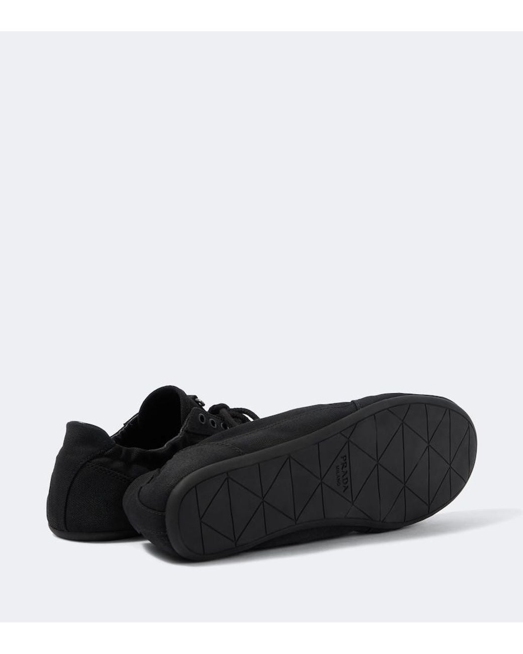 Prada Sneakers Collaps Aus Canvas in Black für Herren