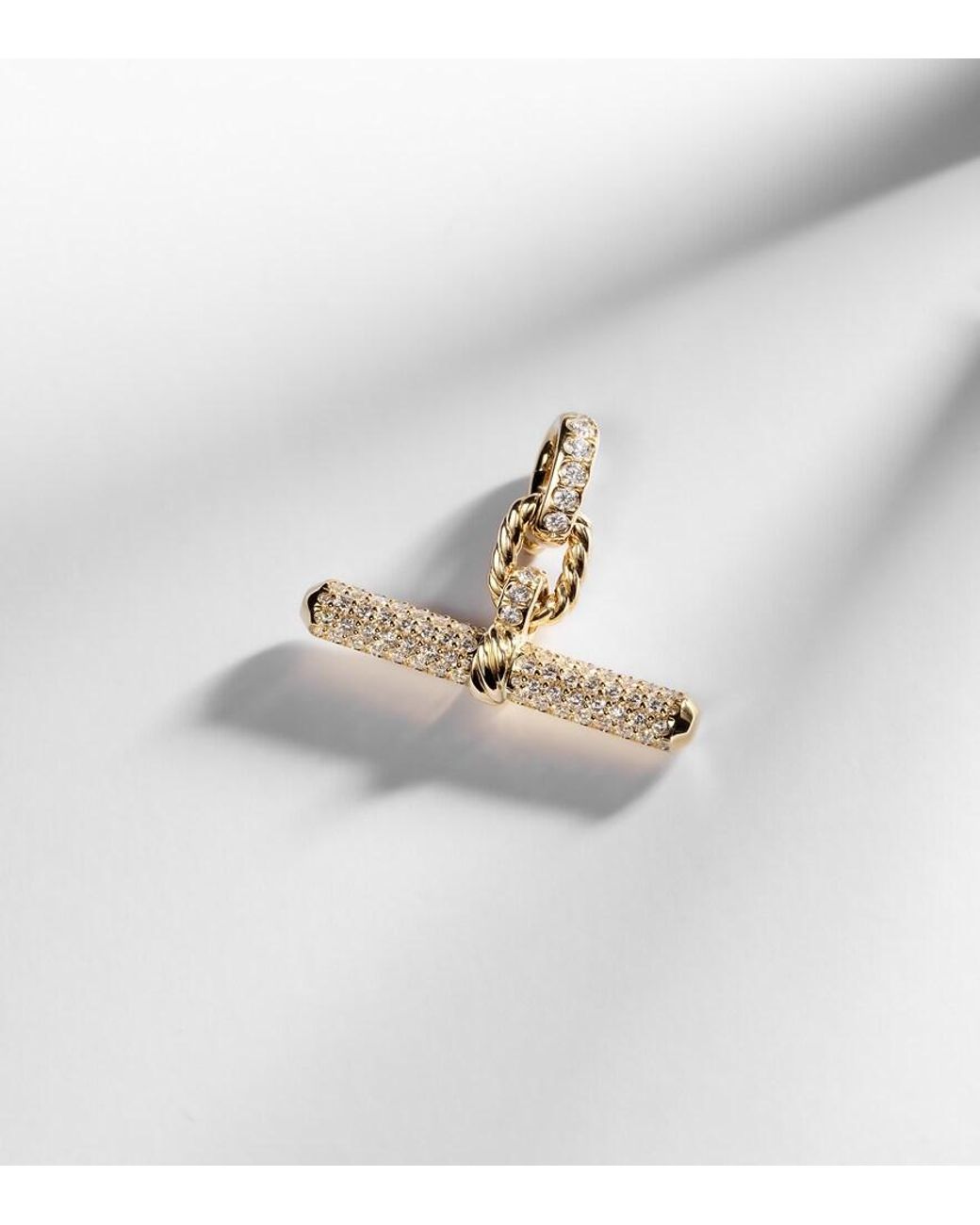 David Yurman Metallic Dy Madison 18Kt Pendant With Diamonds