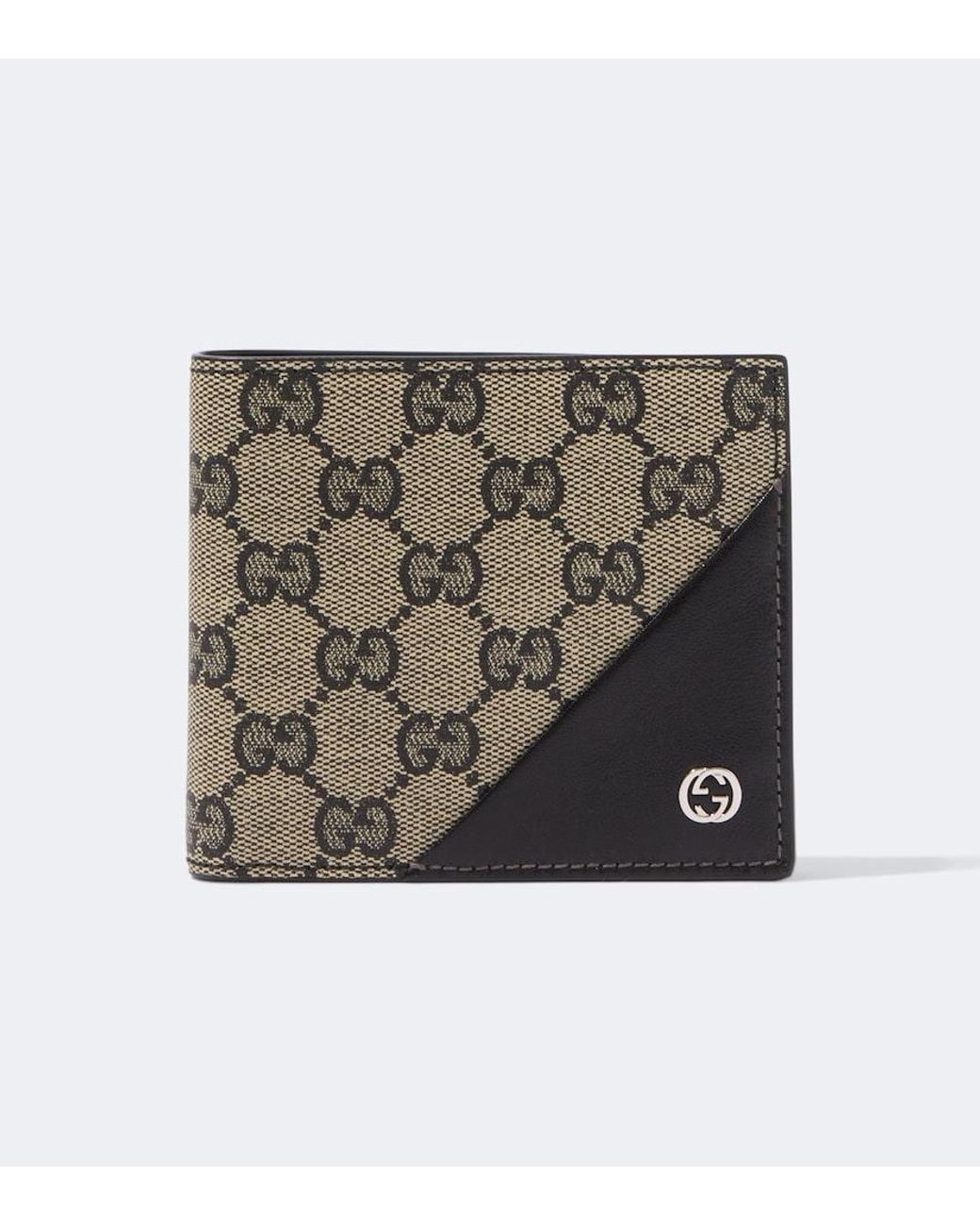 Gucci Metallic Interlocking G Gg Canvas Bifold Wallet for men