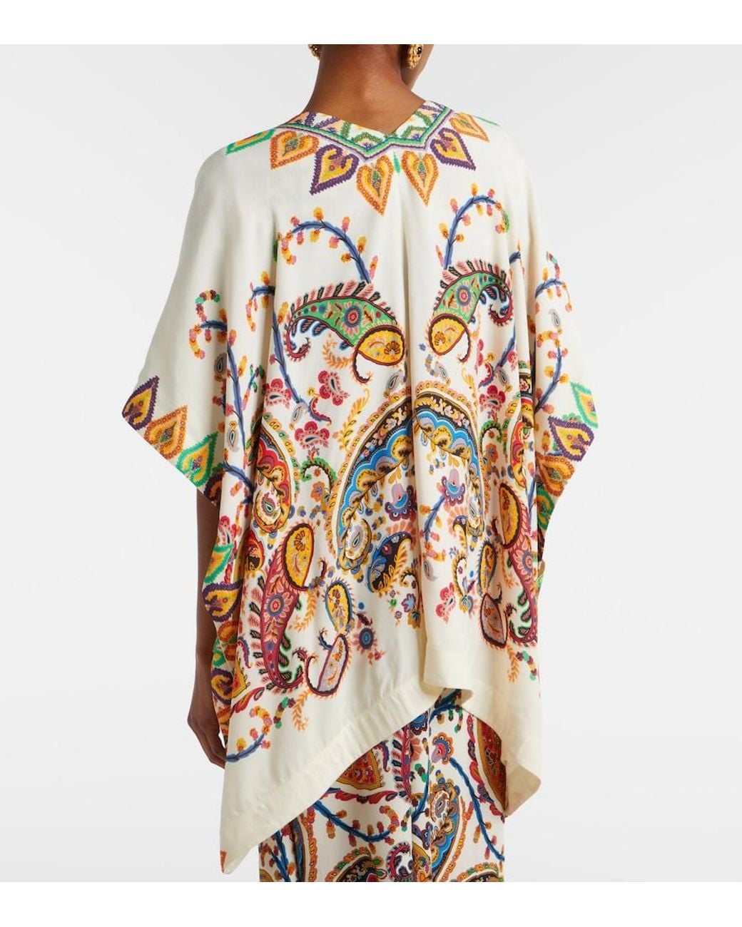Etro Metallic Printed Beach Cover-Up