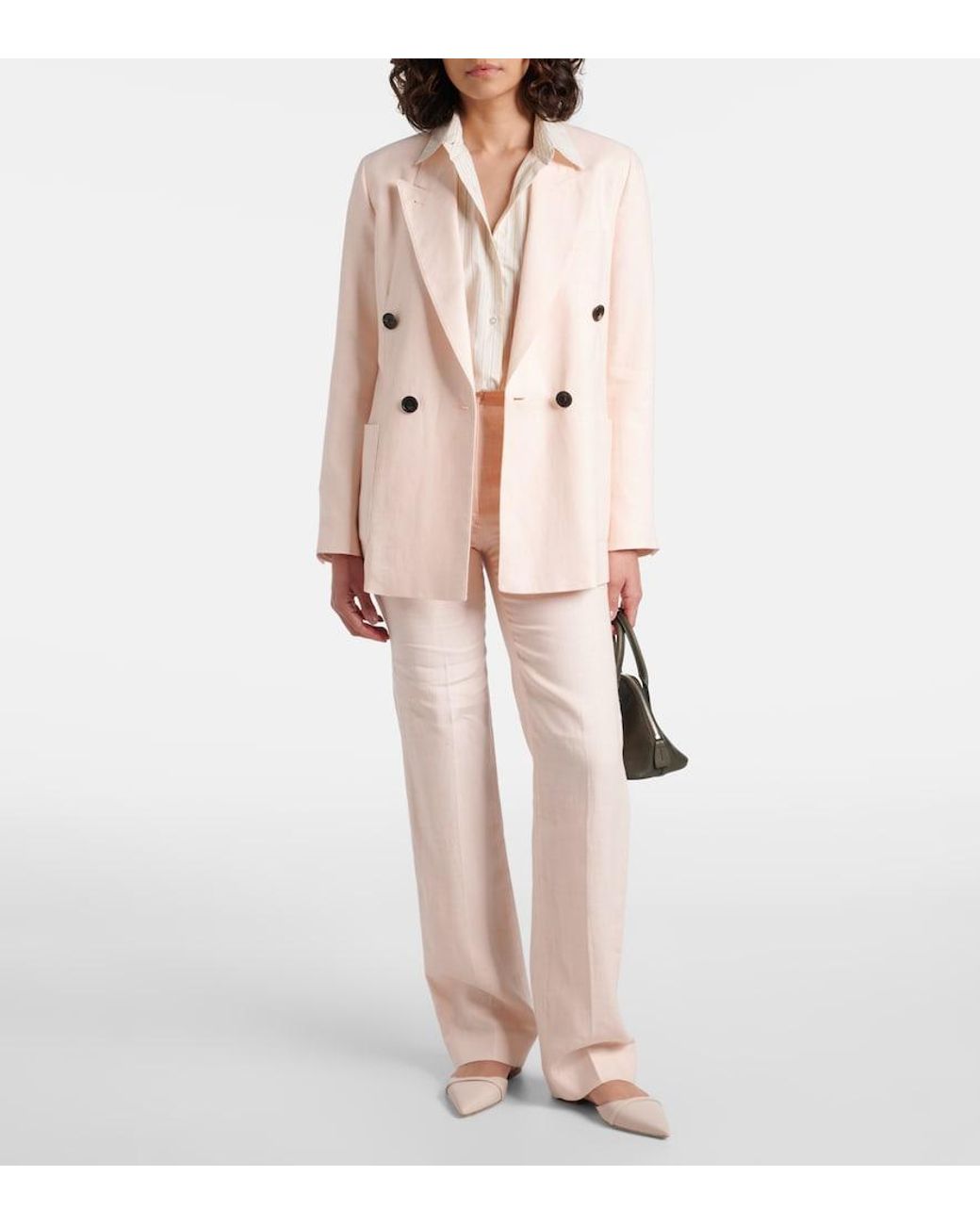 Malone Souliers Pink Ulla Leather Flats