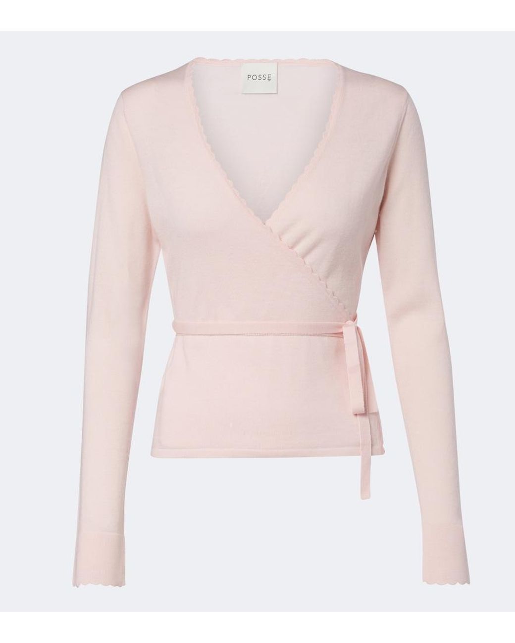 Posse Pink Maisie Wool Wrap Top