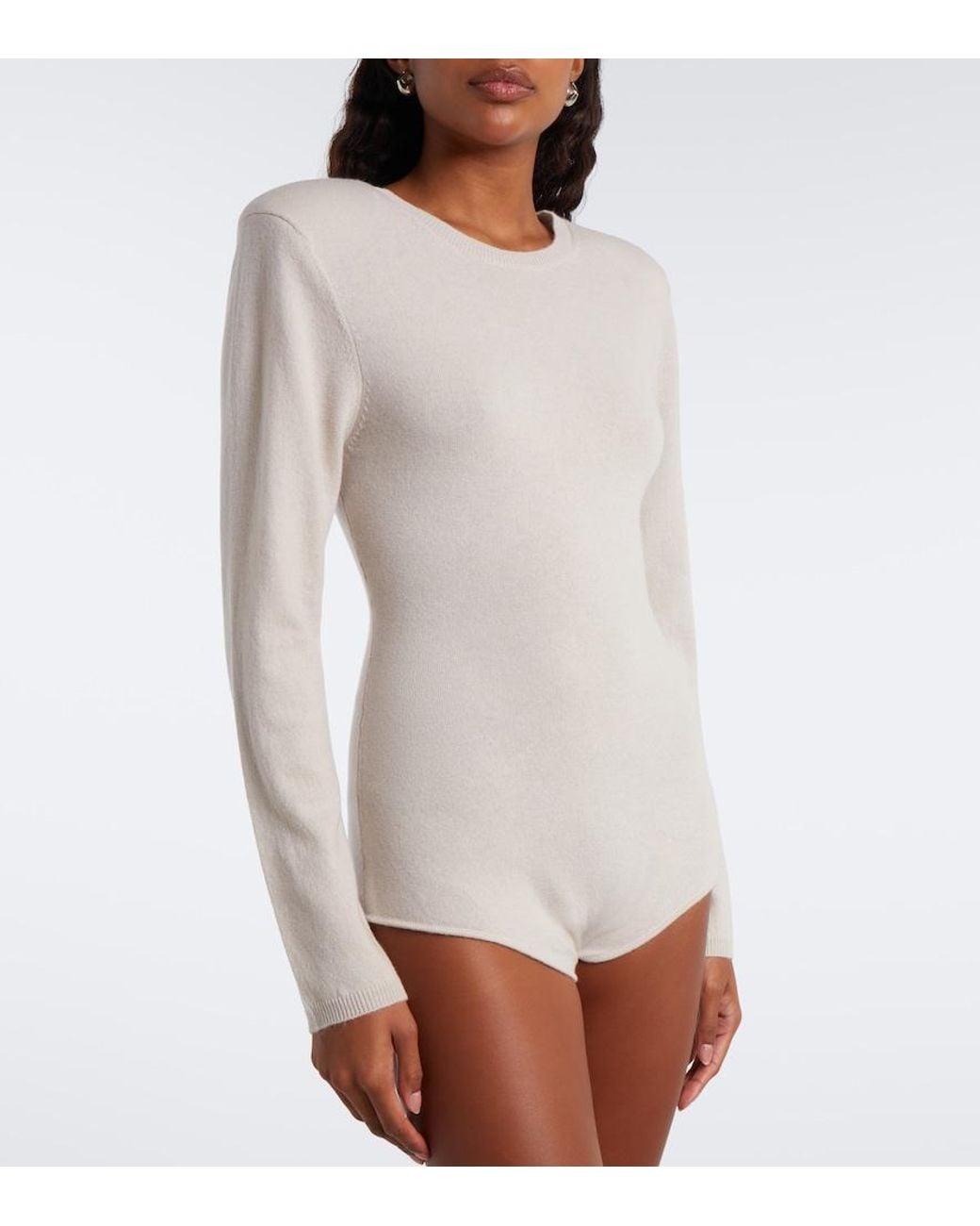 Jardin Des Orangers Natural Wool And Cashmere Bodysuit