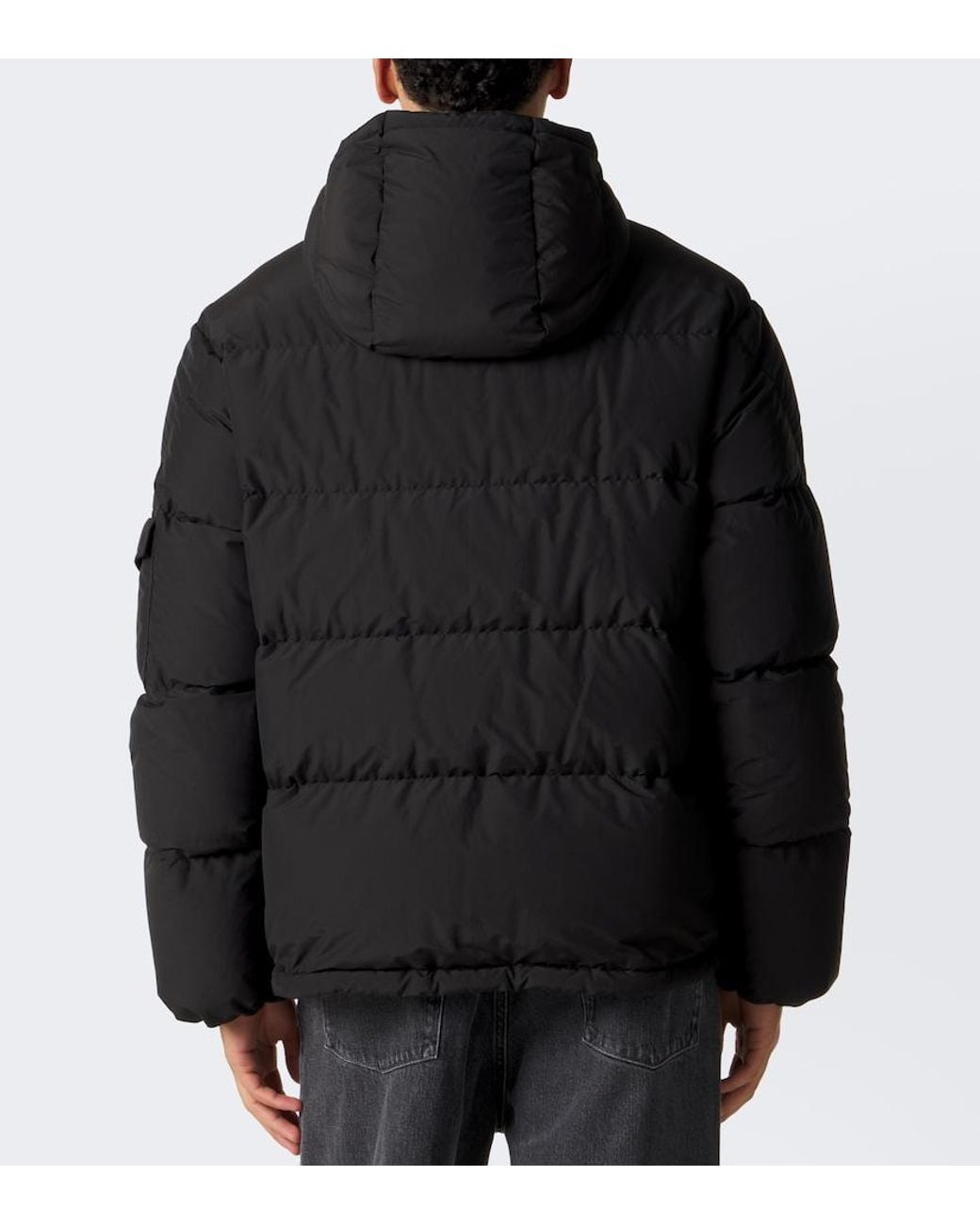 Moncler Black Himalaya Hooded Cotton-Blend Down Jacket for men