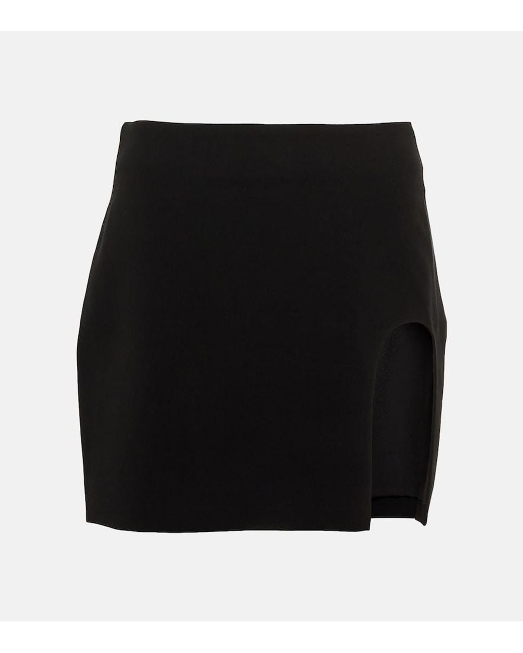 Monot Black Crepe Miniskirt