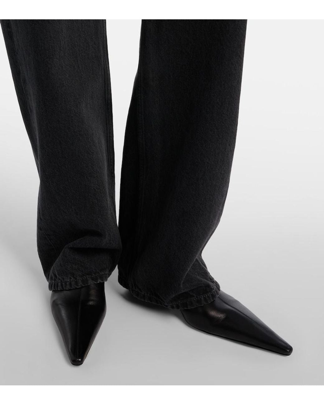 Saint Laurent Black Jill Leather Ankle Boots