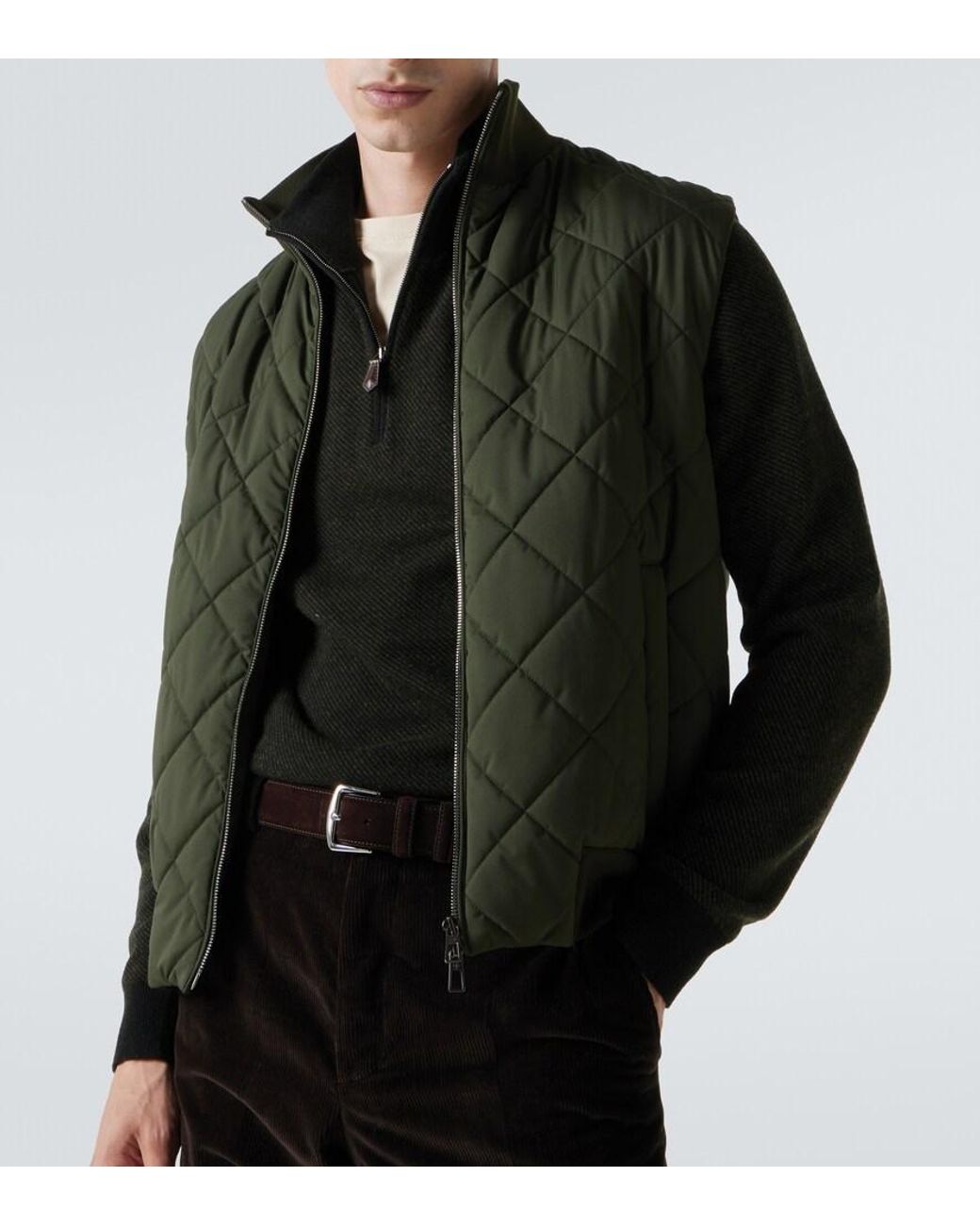 Loro Piana Black Roadster Cashmere Half-Zip Sweater for men