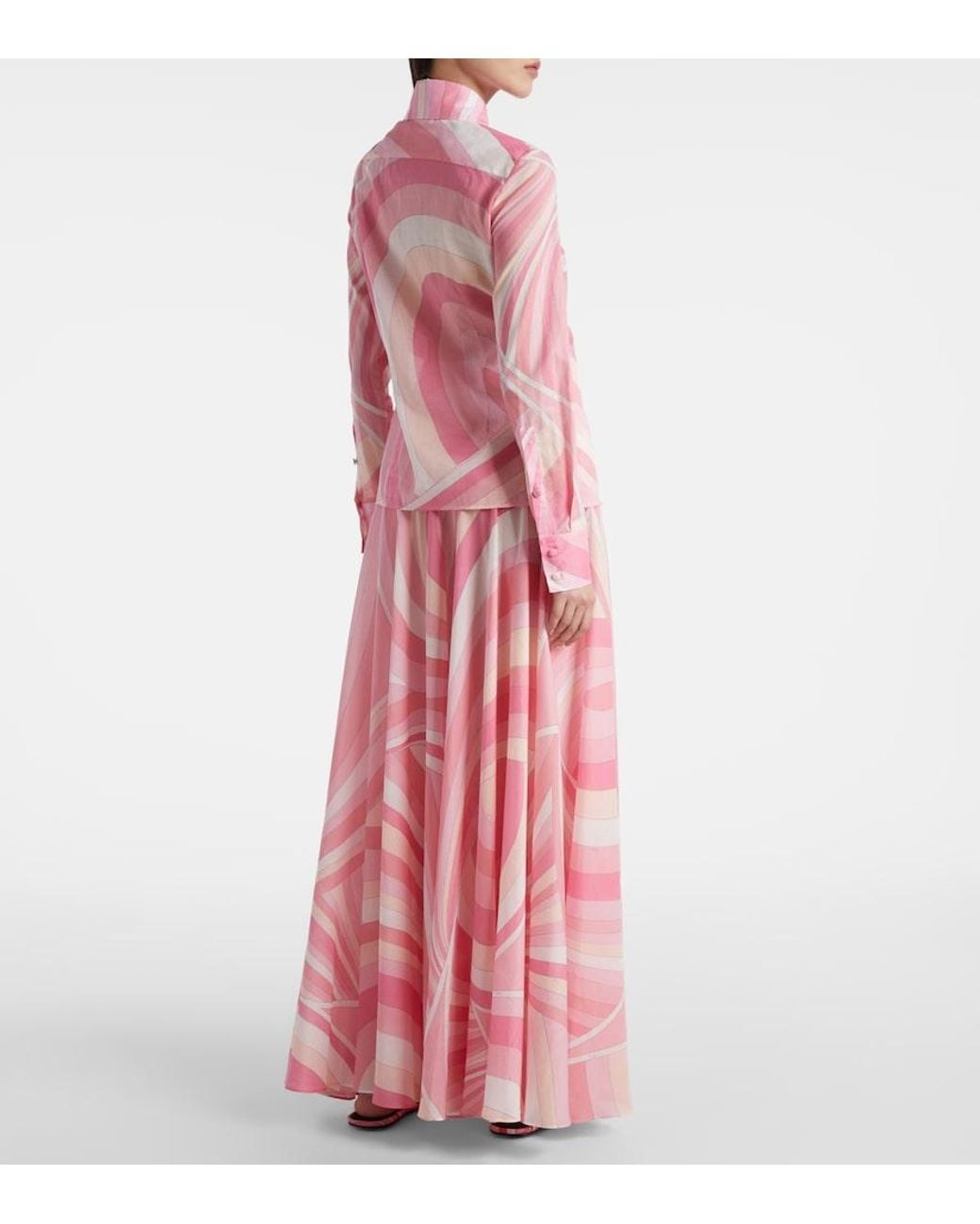 Emilio Pucci Pink Iride Cotton Shirt