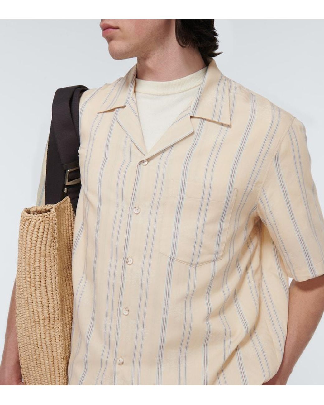 Commas Natural Floral Jacquard Shirt for men