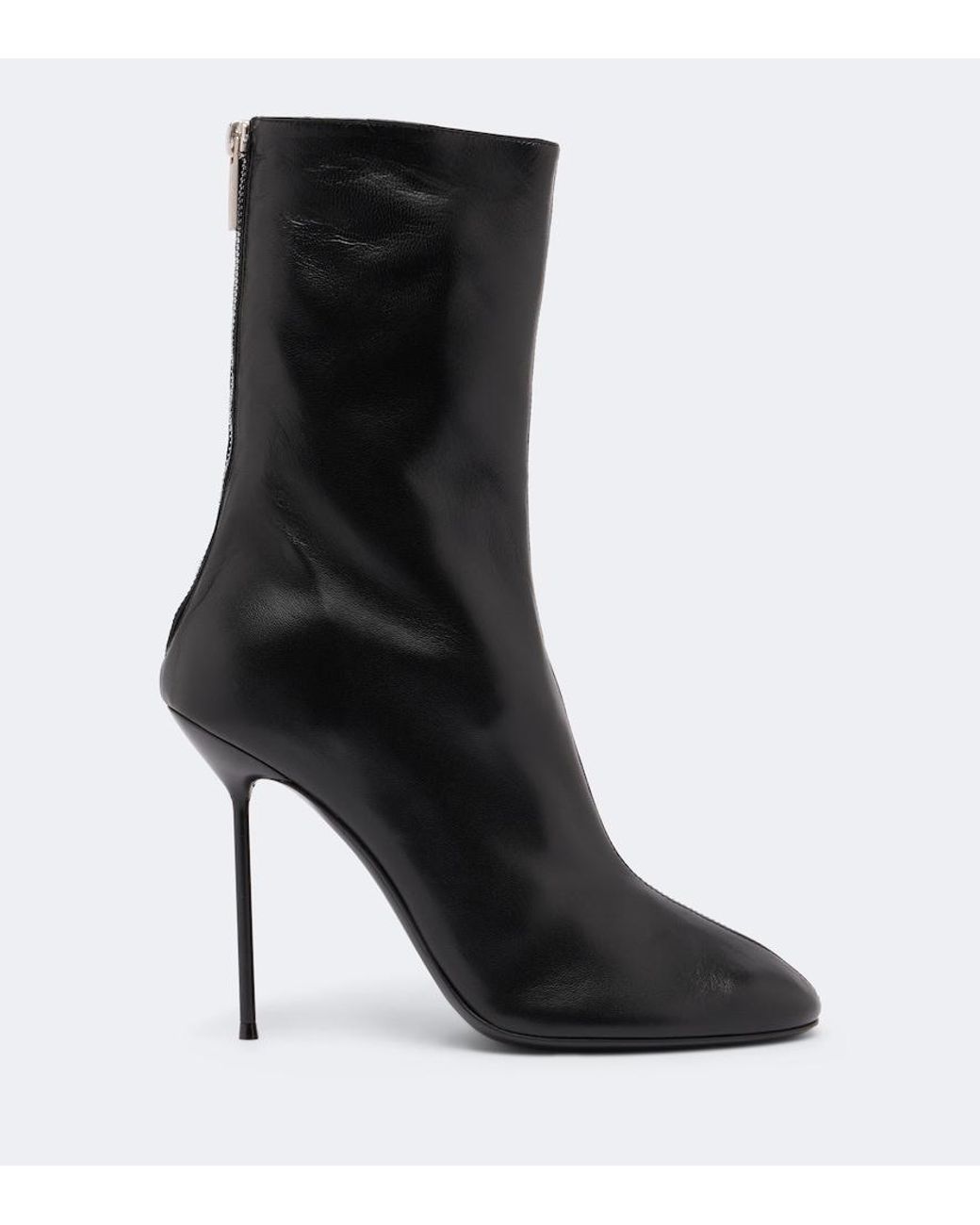 Paris Texas Black Lidia Leather Ankle Boots