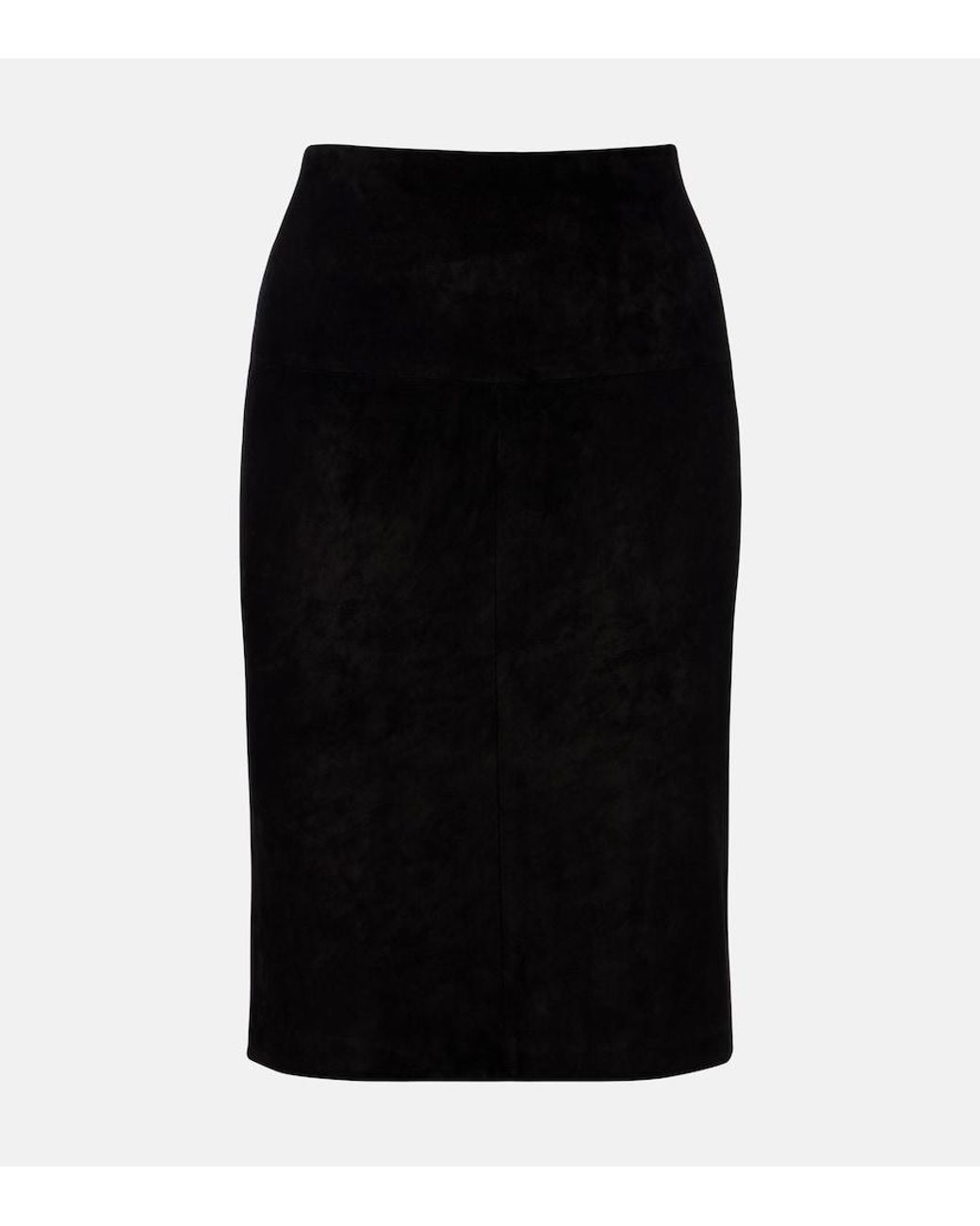 Stouls Black Gin Suede Miniskirt