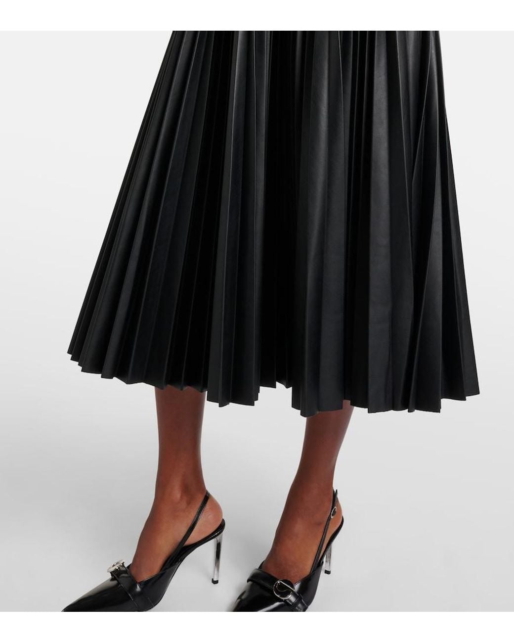 Jonathan Simkhai Black Abilene Knitted Pleated Midi Dress