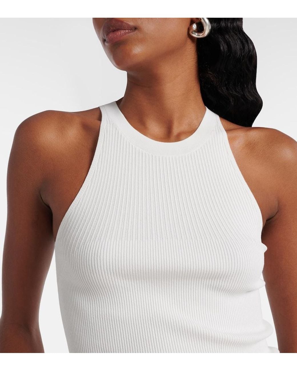 Max Mara White Tenda Tank Top