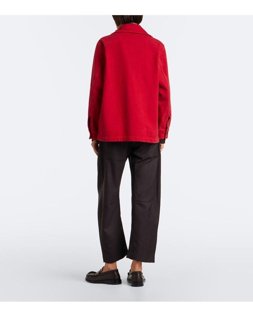 Nili Lotan Black Shon Virgin Wool Barrel-Leg Pants