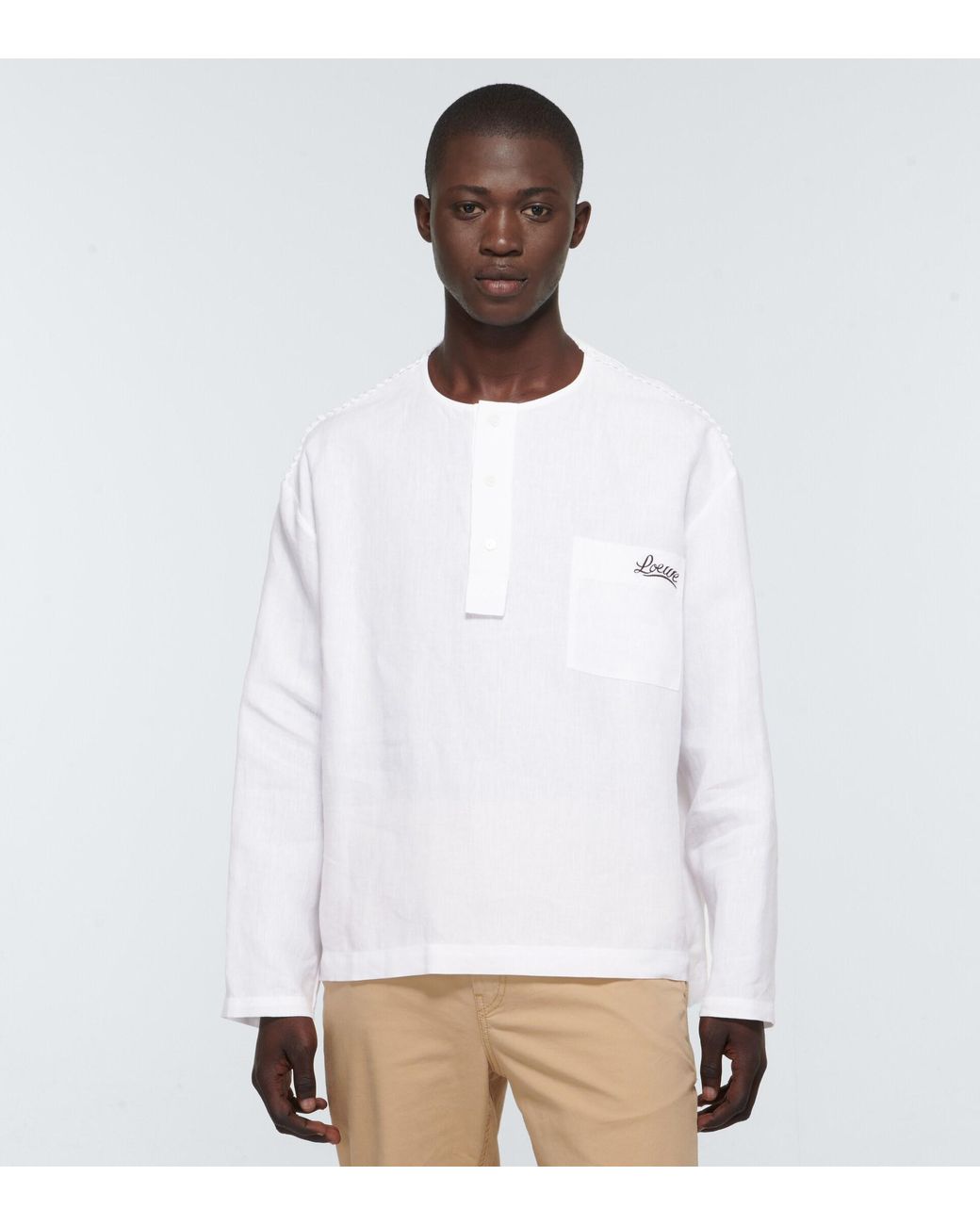 Long-sleeved Linen Shirt 