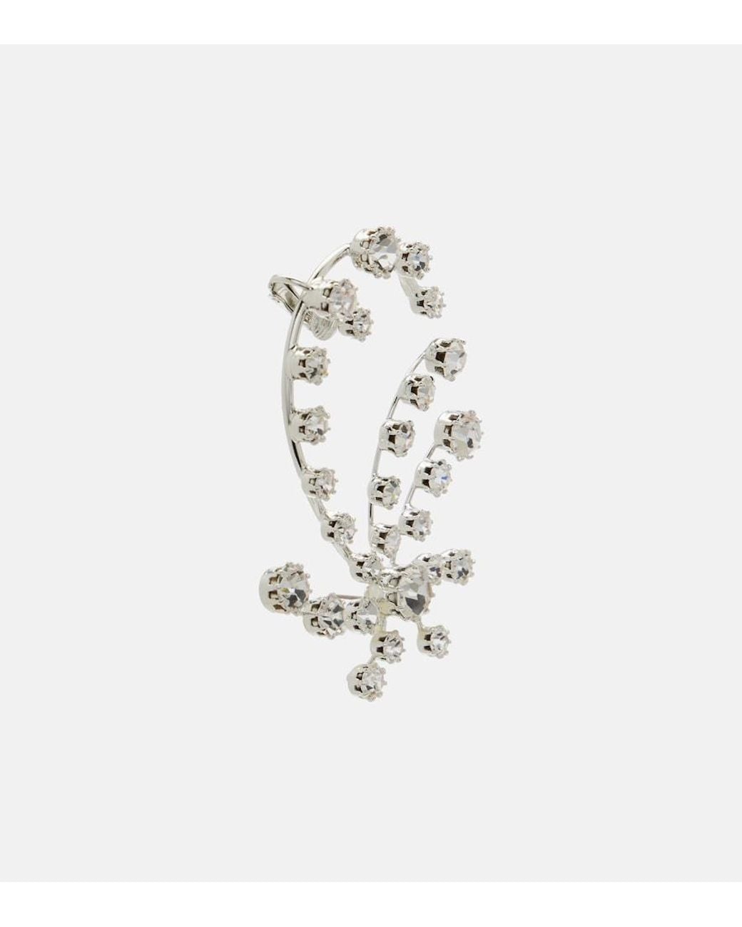 Magda Butrym Metallic Crystal-Embellished Earrings