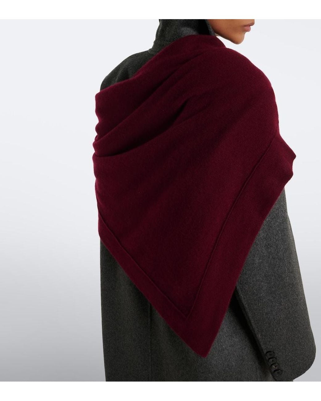 Lisa Yang Red Frieda Cashmere Scarf
