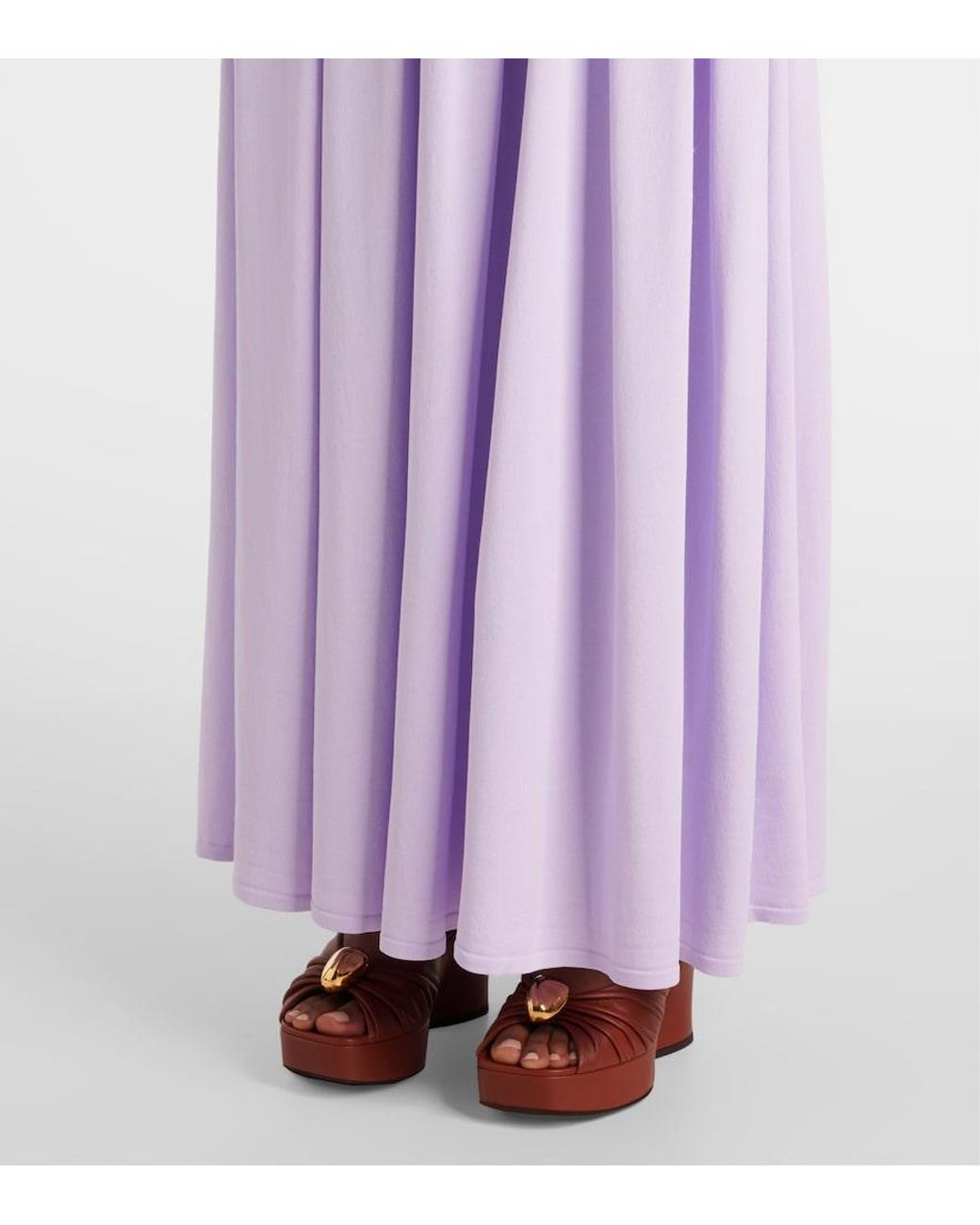 Zimmermann Purple High-Waisted Maxi Skirt