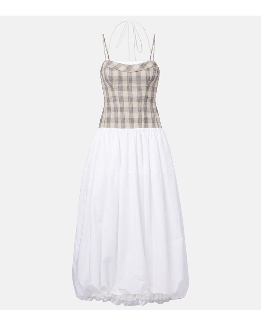 Robe Midi Pfeiffer Jonathan Simkhai en coloris White