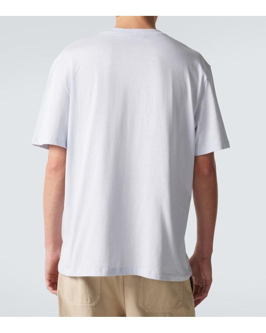 Loewe White Paula's Ibiza Cotton Jersey T-Shirt for men