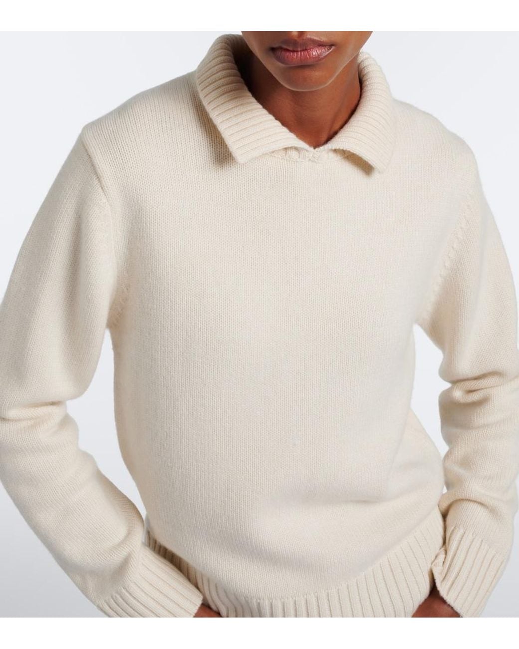 Extreme Cashmere White N°513 Jo Cashmere Sweater
