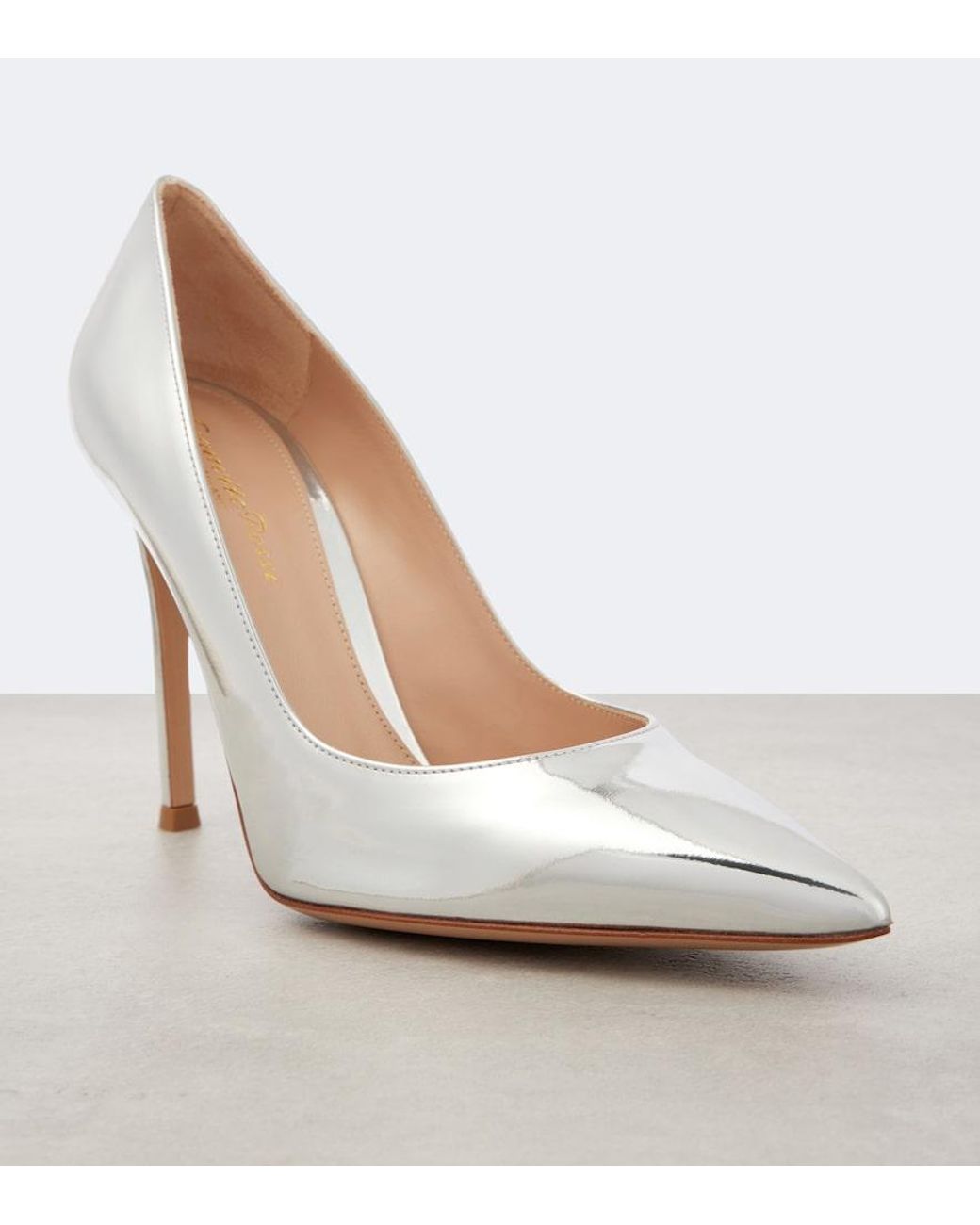 Gianvito Rossi Gianvito 105 Metallic Leather Pumps