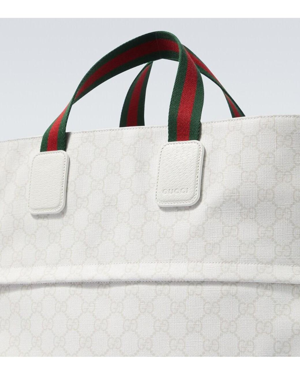 Gucci Tote Bag Gg Large Aus Canvas in White für Herren