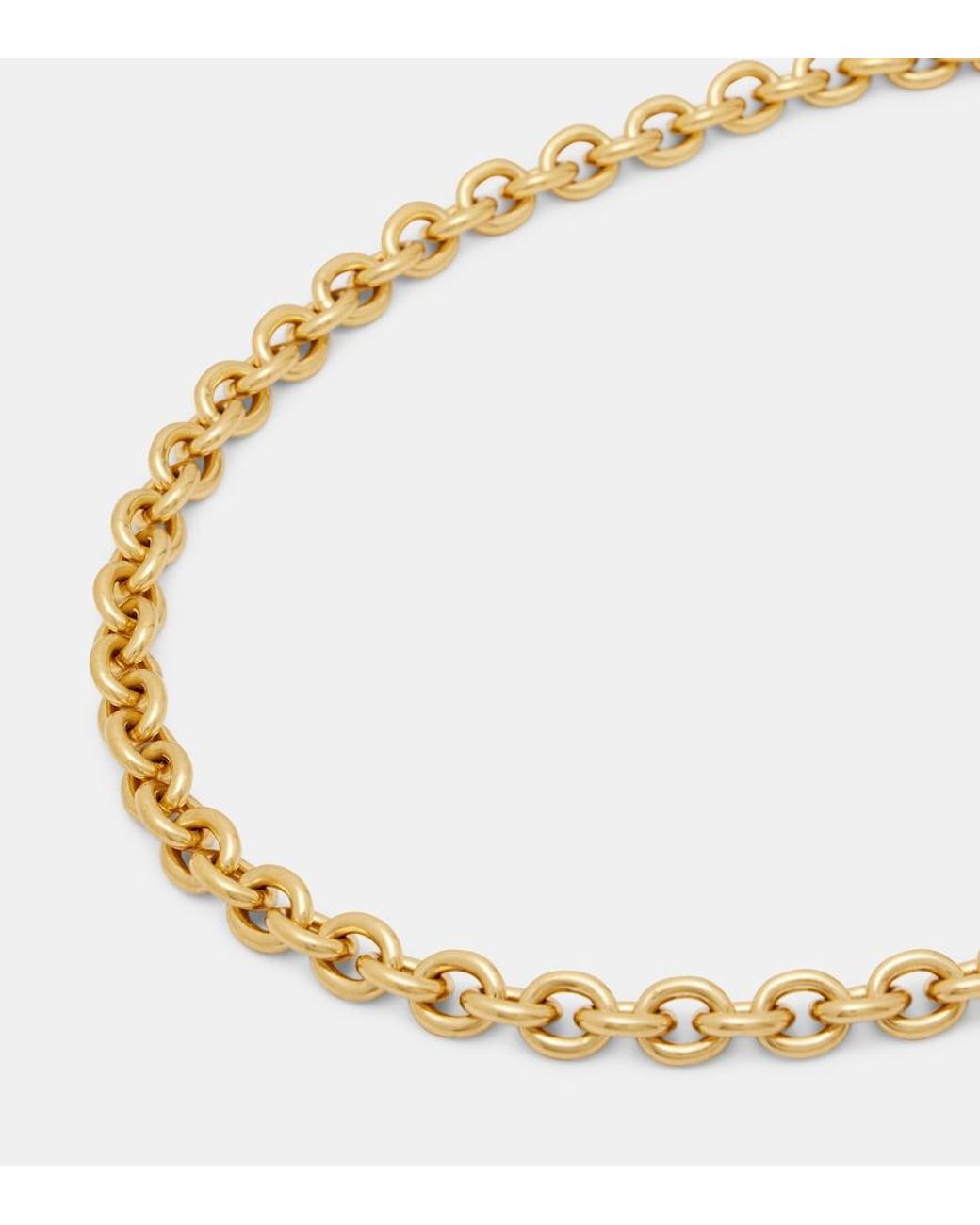 Chloé Metallic Pleated Heart Pendant Necklace